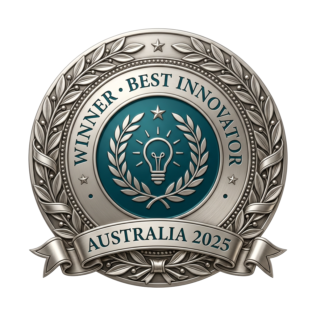 Winner Best Innovator Australia — Brokerly Co mortgage broker award seal