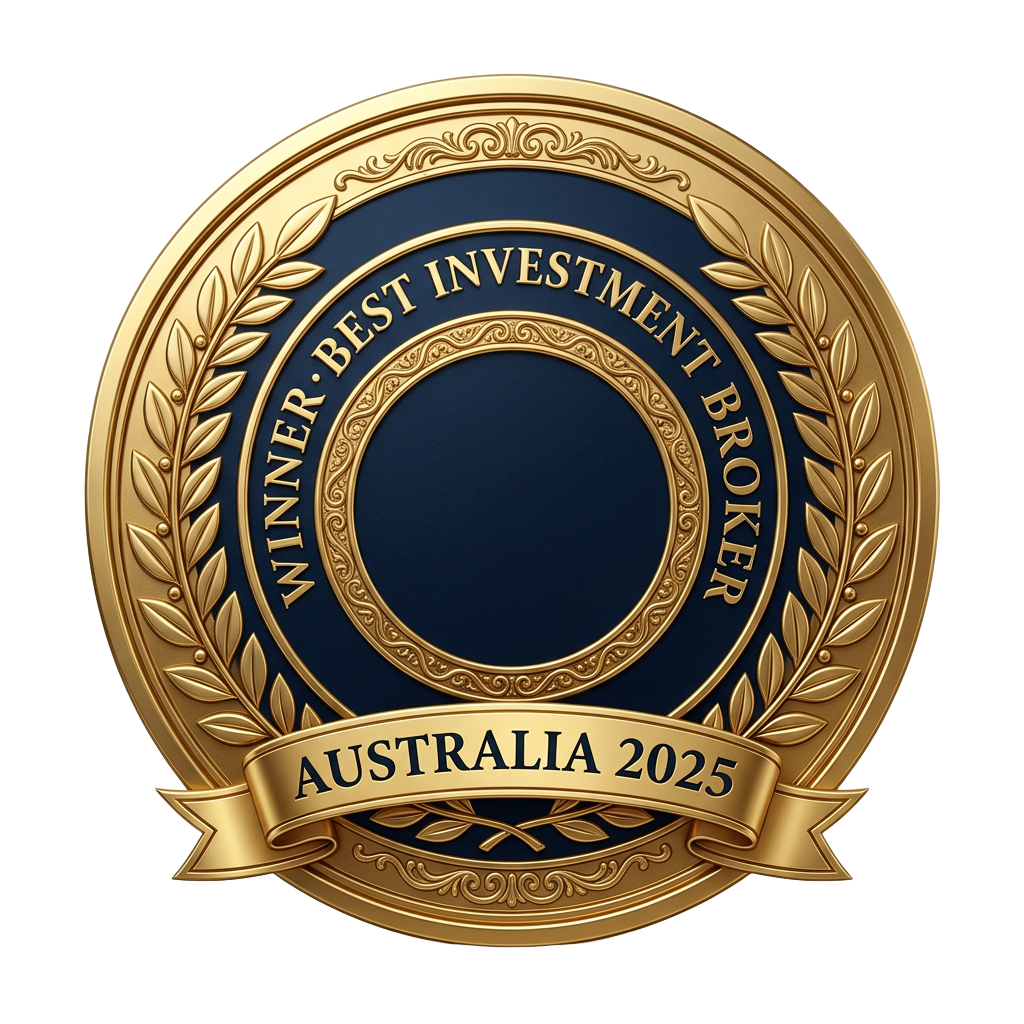 Winner Best Investment Broker Australia — Brokerly Co award seal